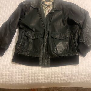 Dark Green Leather Jacket